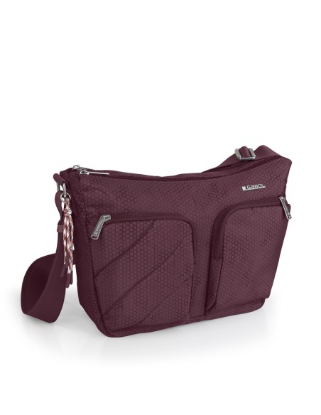 Bolso Bandolera Doble Gabol Aitana Burdeos Bolsos Mujer |...