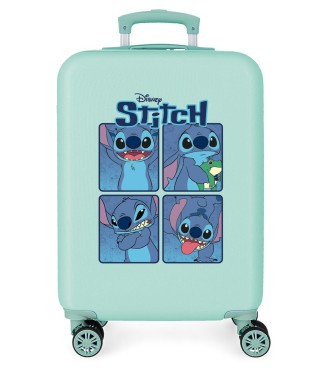 4041142 TROLLEY ABS 55CM.4R. ADORABLE STITCH MOODS TURQUESA