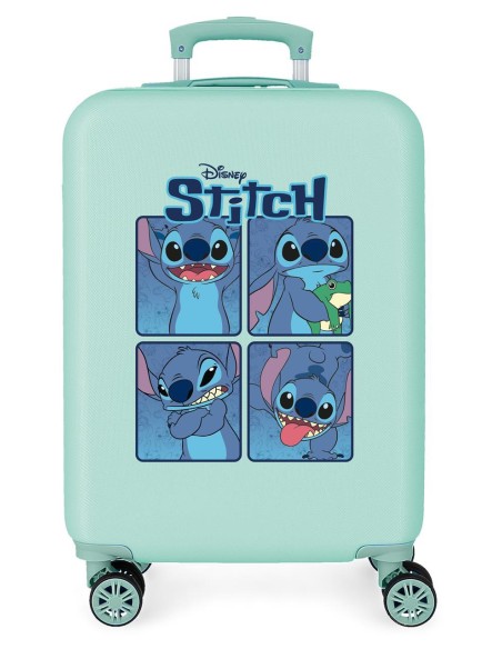 4041142 TROLLEY ABS 55CM.4R. ADORABLE STITCH MOODS TURQUESA