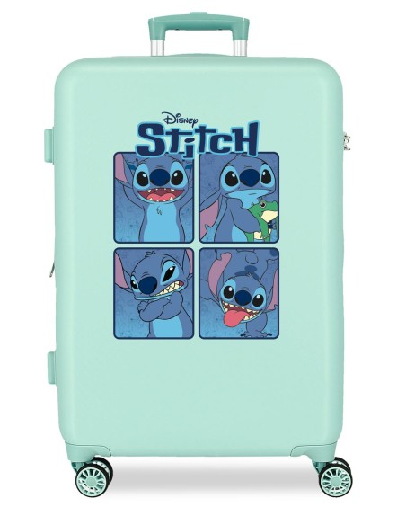 4041242 TROLLEY ABS 65CM.4R. ADORABLE STITCH MOODS TURQUES 4041242 TROLLEY ABS 65CM.4R. ADORABLE STITCH MOODS TURQUES