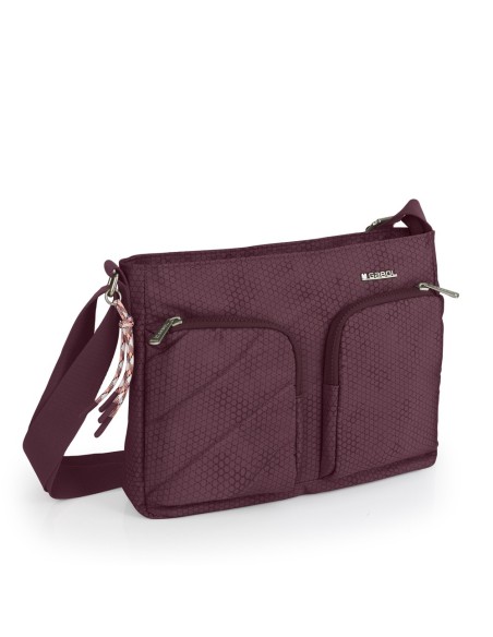 Bolso Bandolera Gabol Aitana Burdeos Bolsos Mujer | Fraber