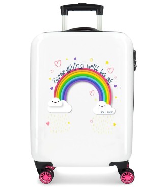 4291722 TROLLEY ABS 55CM.4R.ARCOIRIS ROLL ROAD EVERYTHING OK