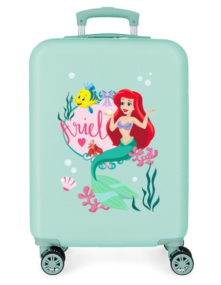 4481724 TROLLEY ABS 55CM.4R. PRINCESS CELEBRATION ARIEL