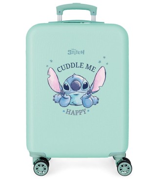 3111142 TROLLEY ABS 55CM.4R. STITCH CUDDLE ME HAPPY TURQ