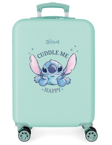 3111142 TROLLEY ABS 55CM.4R. STITCH CUDDLE ME HAPPY TURQ