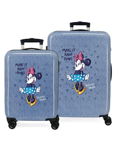 4531921 SET/2 TROLLEY  ABS 55-68CM.4R.MINNIE MAKE IT RAIN BO
