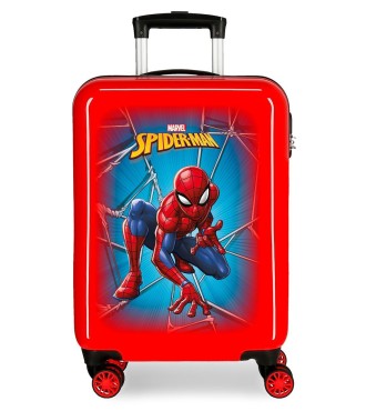 4581431 TROLLEY ABS 55CM.4R. SPIDERMAN BLACK