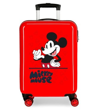 4731721 TROLLEY ABS 55CM.4R MICKEY MOUSE FASHION ROJO