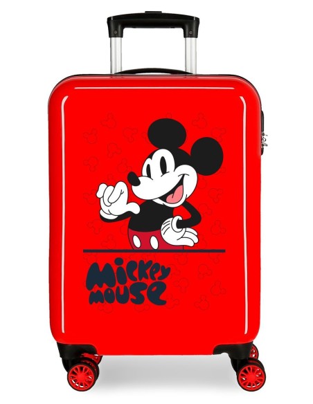 4731721 TROLLEY ABS 55CM.4R MICKEY MOUSE FASHION ROJO