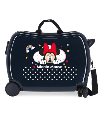 4779864 MALETA INF.ABS 4R.MINNIE RAINBOW MARINO