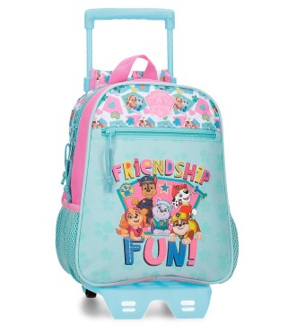 49321T1 MOCHILA ADAP. 28CM.C/CARRO PAW PATROL FRIENDSHIP FUN