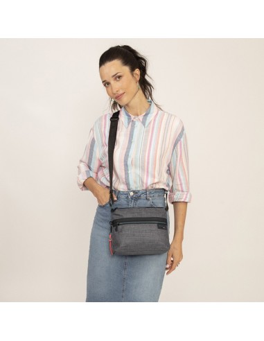 Bolso Bandolera Pequeño Mujer Gabol Shani Gris Bolsos Muj...
