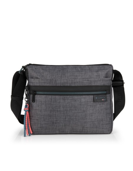 Bolso Bandolera Doble Mujer Gabol Shani Gris Bolsos Mujer...