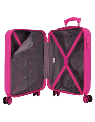 6521161 TROLLEY ABS 55CM.4R.PJL WORLD FUXIA