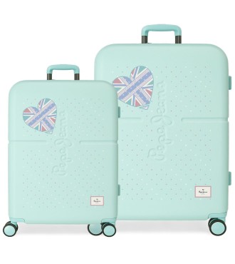 6619525 SET/2 TROLLEY  ABS 55-70CM.4R.PJL NEREA TURQUESA