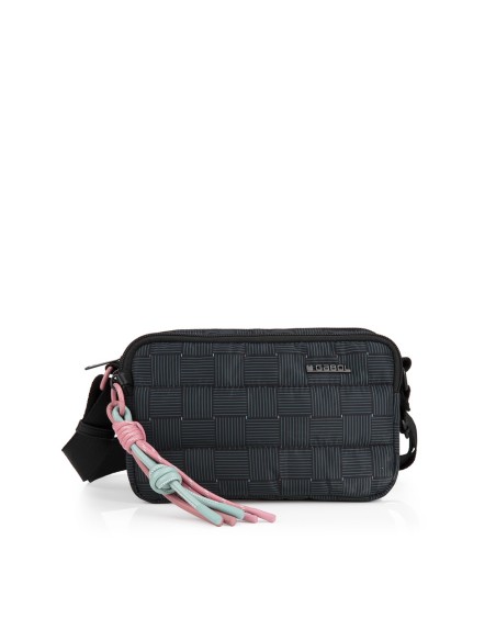 Bolso Bandolera Tres Compartimentos Mujer Gabol  Hanae Ne...