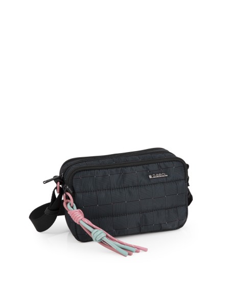 Bolso Bandolera Tres Compartimentos Mujer Gabol  Hanae Ne...
