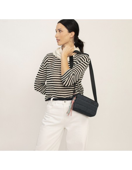Bolso Bandolera Tres Compartimentos Mujer Gabol  Hanae Ne...