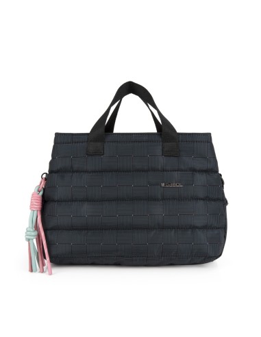 Bolso Doble Asa Corta C/Bandolera Gabol Hanae Negro Bolso...