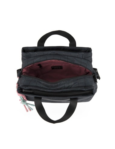 Bolso Doble Asa Corta C/Bandolera Gabol Hanae Negro Bolso...