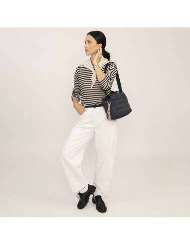 Bolso Doble Asa Corta C/Bandolera Gabol Hanae Negro Bolso...