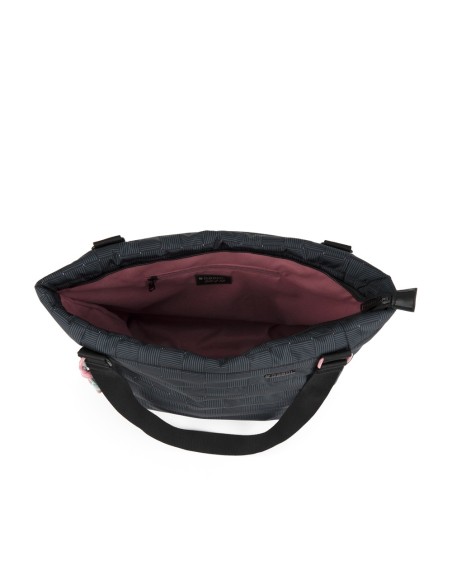 Bolso Doble Asa Larga Shopper Mujer Gabol Hanae Negro Bol...