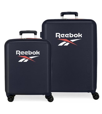 8749722 SET/2 TROLLEY  ABS 55-70CM.4R.REEBOK ROXBURY MARINO