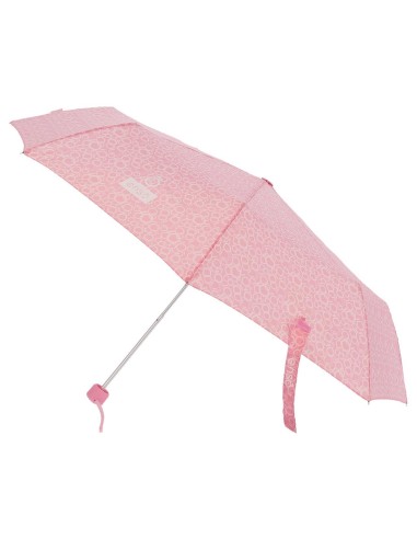 9328163 * PARAGUAS PLEG.CORTO MAN.ENSO MESS ROSA