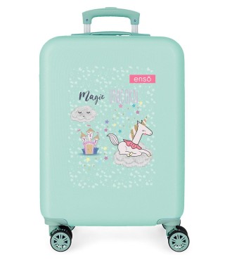 9361721 TROLLEY ABS 55CM.4R.ENSO MAGIC UNICORN TURQUESA