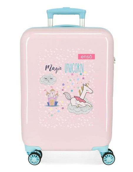 9361722 TROLLEY ABS 55CM.4R.ENSO MAGIC UNICORN ROSA 9361722 TROLLEY ABS 55CM.4R.ENSO MAGIC UNICORN ROSA