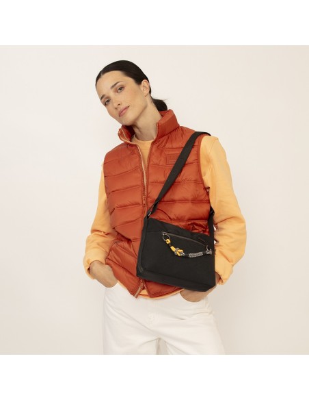Bolso Bandolera Gabol Aisha Negro Bolsos Mujer | Fraber