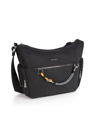 Bolso Bandolera Cruzado Mujer Gabol Aisha Negro Bolsos Mu...