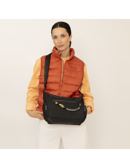 Bolso Bandolera Cruzado Mujer Gabol Aisha Negro Bolsos Mu...