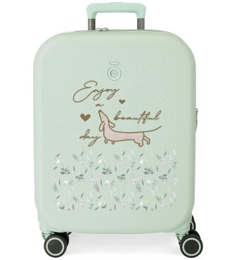 9518624 TROLLEY ABS 55CM.C/EXP. 4R. ENSO BEAUTIFUL DAY VERDE