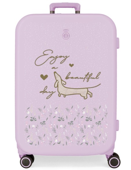 9519223 TROLLEY ABS 70CM.4R.ENSO BEAUTIFUL DAY LILA