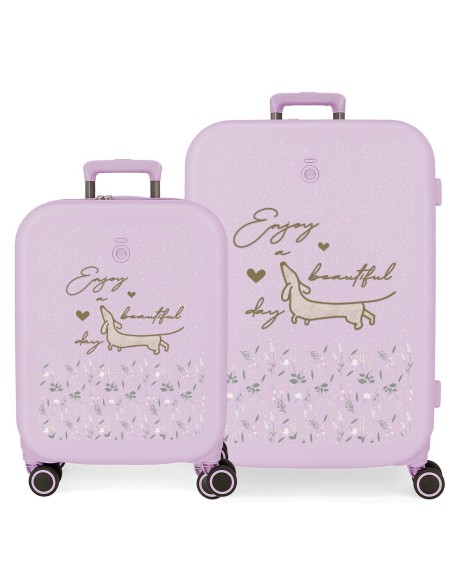 9519523 SET/2 TROLLEY  ABS 55-70CM.4R.ENSO BEAUTIFUL DAY LIL 9519523 SET/2 TROLLEY  ABS 55-70CM.4R.ENSO BEAUTIFUL DAY LIL