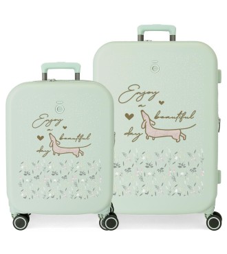 9519524 SET/2 TROLLEY  ABS 55-70CM.4R.ENSO BEAUTIFUL DAY VER