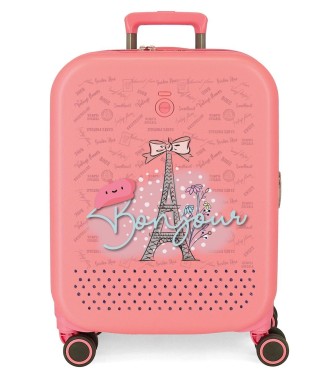 9528622 TROLLEY ABS 55CM.C/EXP. 4R. ENSO BONJOUR CORAL