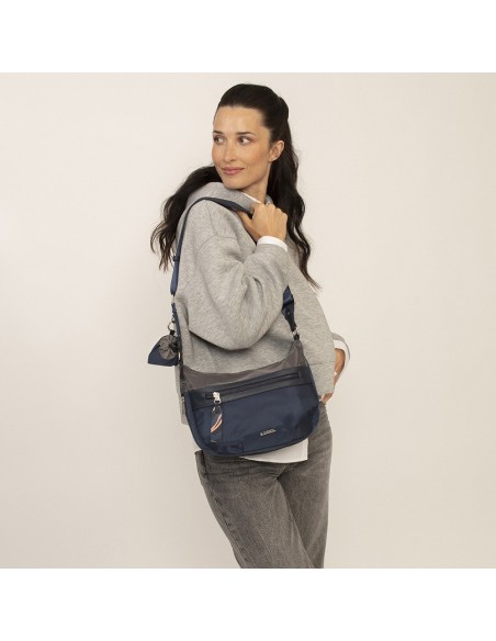 Bolso Bandolera Expandible Mujer Gabol Luna Azul Bolsos M...