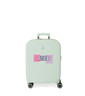 9539124 TROLLEY ABS 55CM.4R.ENSO CUTE GIRL VERDE MENTA