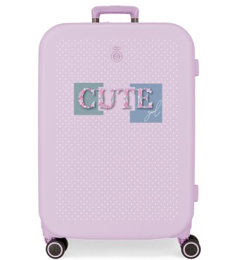 9539223 TROLLEY ABS 70CM.4R.ENSO CUTE GIRL LILA