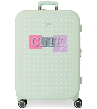 9539224 TROLLEY ABS 70CM.4R.ENSO CUTE GIRL VERDE MENTA