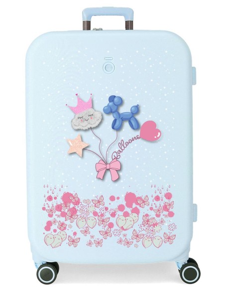 9559221 TROLLEY ABS 70CM.4R.ENSO BALLONS TURQUESA