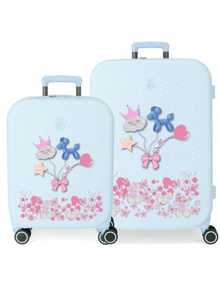 9559521 SET/2 TROLLEY  ABS 55-70CM.4R.ENSO BALLONS TURQUESA 9559521 SET/2 TROLLEY  ABS 55-70CM.4R.ENSO BALLONS TURQUESA