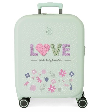 9569124 TROLLEY ABS 55CM.4R.ENSO LOVE ICE CREAM VERDE MENT