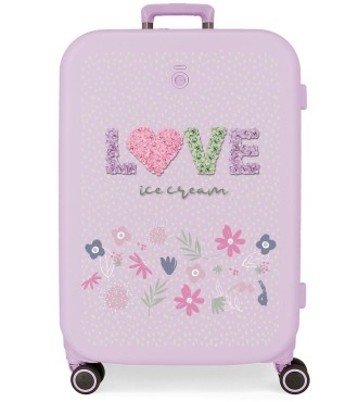 9569223 TROLLEY ABS 70CM.4R.ENSO LOVE ICE CREAM LILA