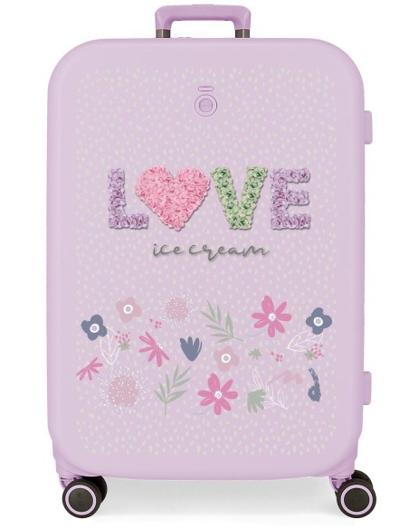 9569223 TROLLEY ABS 70CM.4R.ENSO LOVE ICE CREAM LILA 9569223 TROLLEY ABS 70CM.4R.ENSO LOVE ICE CREAM LILA