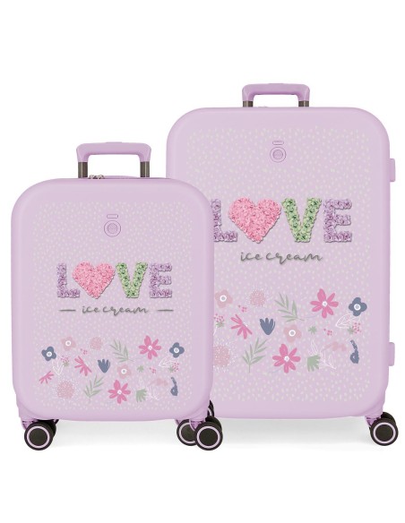 9569523 SET/2 TROLLEY  ABS 55-70CM.4R.ENSO LOVE ICE CREAM LI 9569523 SET/2 TROLLEY  ABS 55-70CM.4R.ENSO LOVE ICE CREAM LI