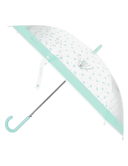 7518831 PARAGUAS BASTON PEQ.AUTO.PJL EVELIN AZUL CLARO 7518831 PARAGUAS BASTON PEQ.AUTO.PJL EVELIN AZUL CLARO