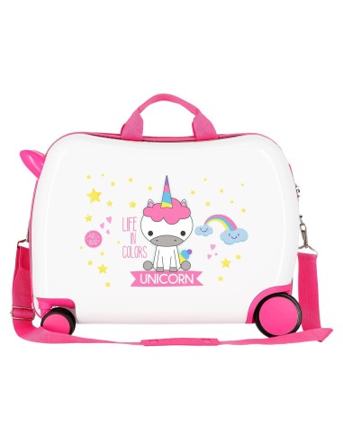 4749864 MALETA INF.ABS 4R.(2 MULTI) LITTLE ME UNICORN
